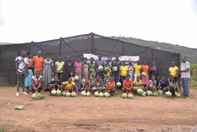 Young Beneficiaries of the Football for Socio-Economic Change initiative in Rwanda