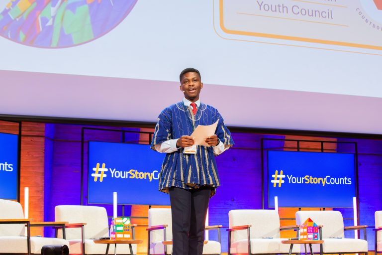Picture of Joshua Opey at UNESCO HQ in Paris